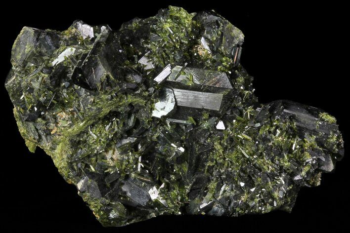 Lustrous Epidote Crystal Cluster - Pakistan #68249